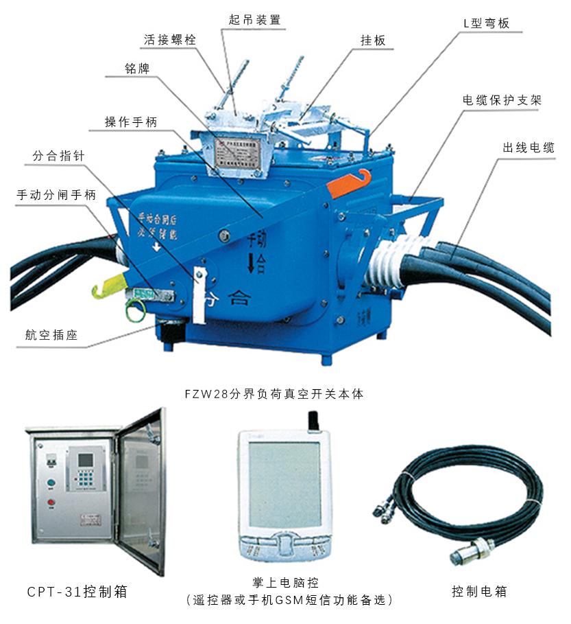 FZW28分界負(fù)荷真空開關(guān)本體